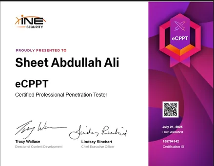 eCPPT — Certified Professional Penetration Tester certificate