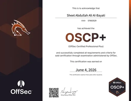 OSCP+ — OffSec Certified Professional+ certificate