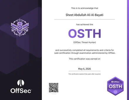 OSTH — OffSec Threat Hunter certificate