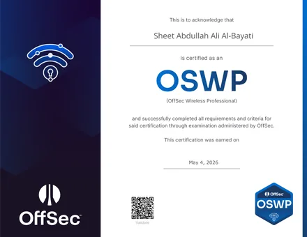 OSWP — OffSec Wireless Professional certificate